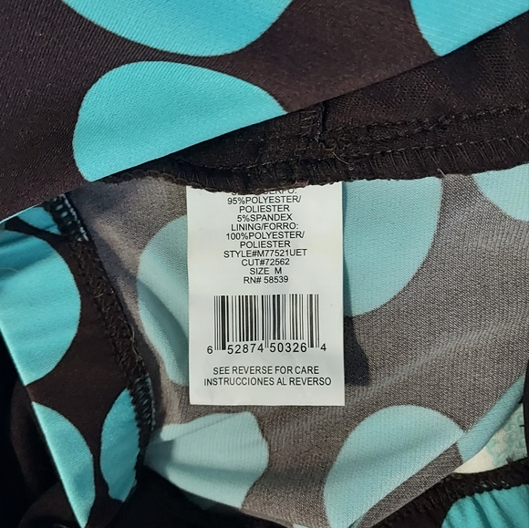 Speechless, women's brown/teal strappy size medium dress - Picture 4 of 4